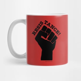 RESISTANCE! (Black on Red) Mug